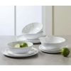 Better Homes & Garden 12-Piece Melamine Grey and White Marble Dinnerware Set