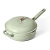 All-in-One 4 QT Hero Pan with Steam Insert, 3 Pc Set, Sage Green by Drew Barrymore