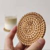 Rattan Coasters;  Table Décor Set of 6