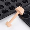 1pc Kitchen Gadgets Wood Egg Tart Pusher Double Side Tart Tamper Pastry Pusher Wooden Egg Tart Mold For Eggtart Mold Baking Cake Kitchen Tools