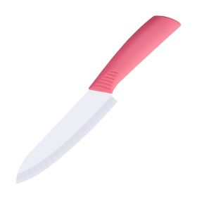 Ceramic Fruit Peeler For Home Use (Option: Pink PVC Packaging)