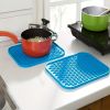 Multifunctional And Durable Silicone Round Non-slip Heat-resistant Mat; Coaster Mat; Placemat; Pot Mat; Table Mat